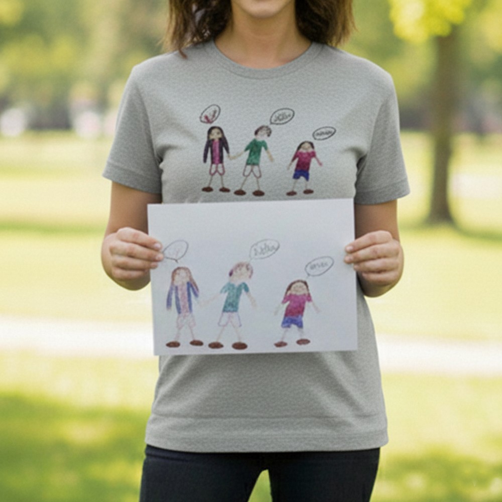 triko damske s detskym obrazkem